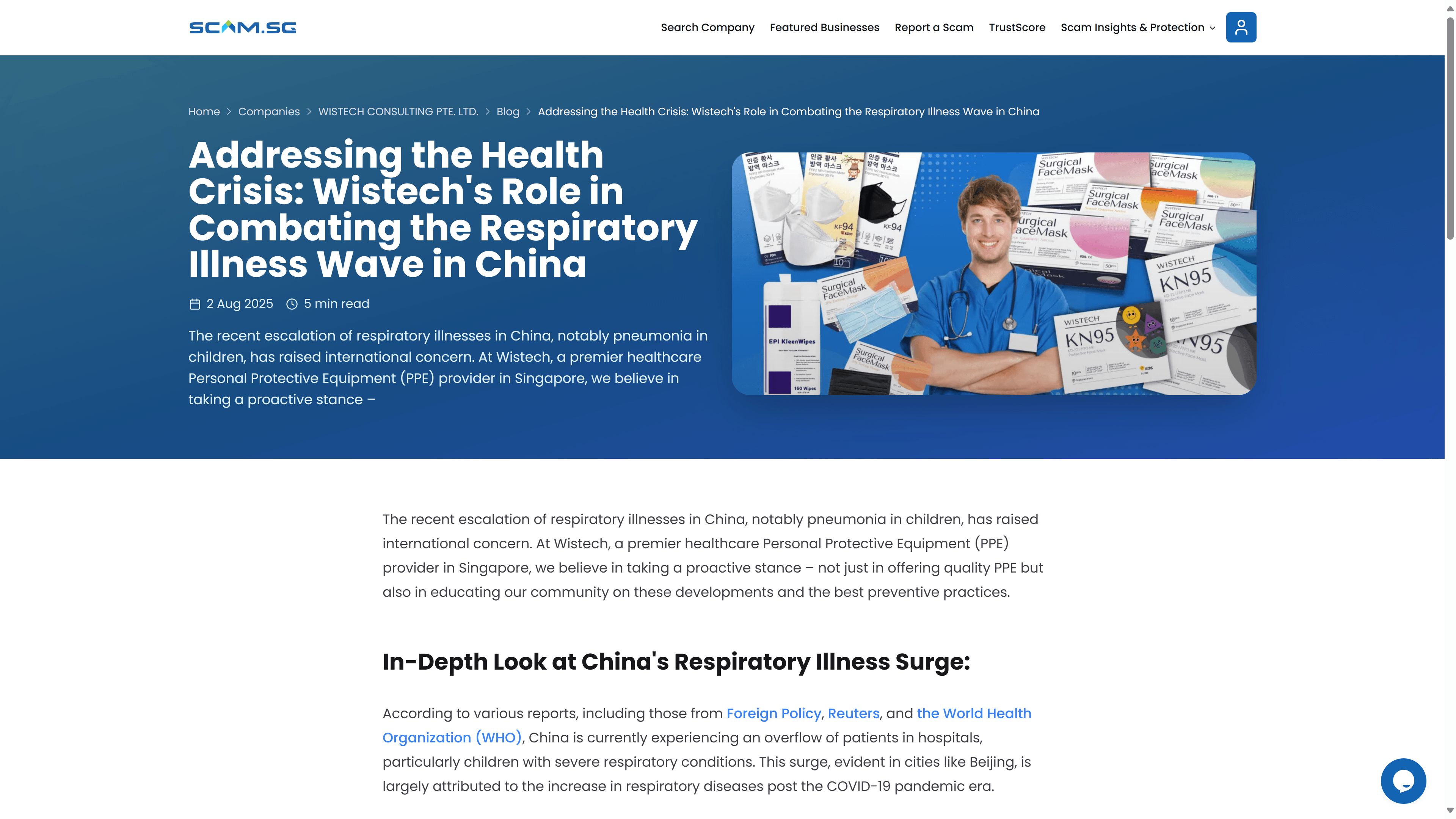 Monthly Business Article