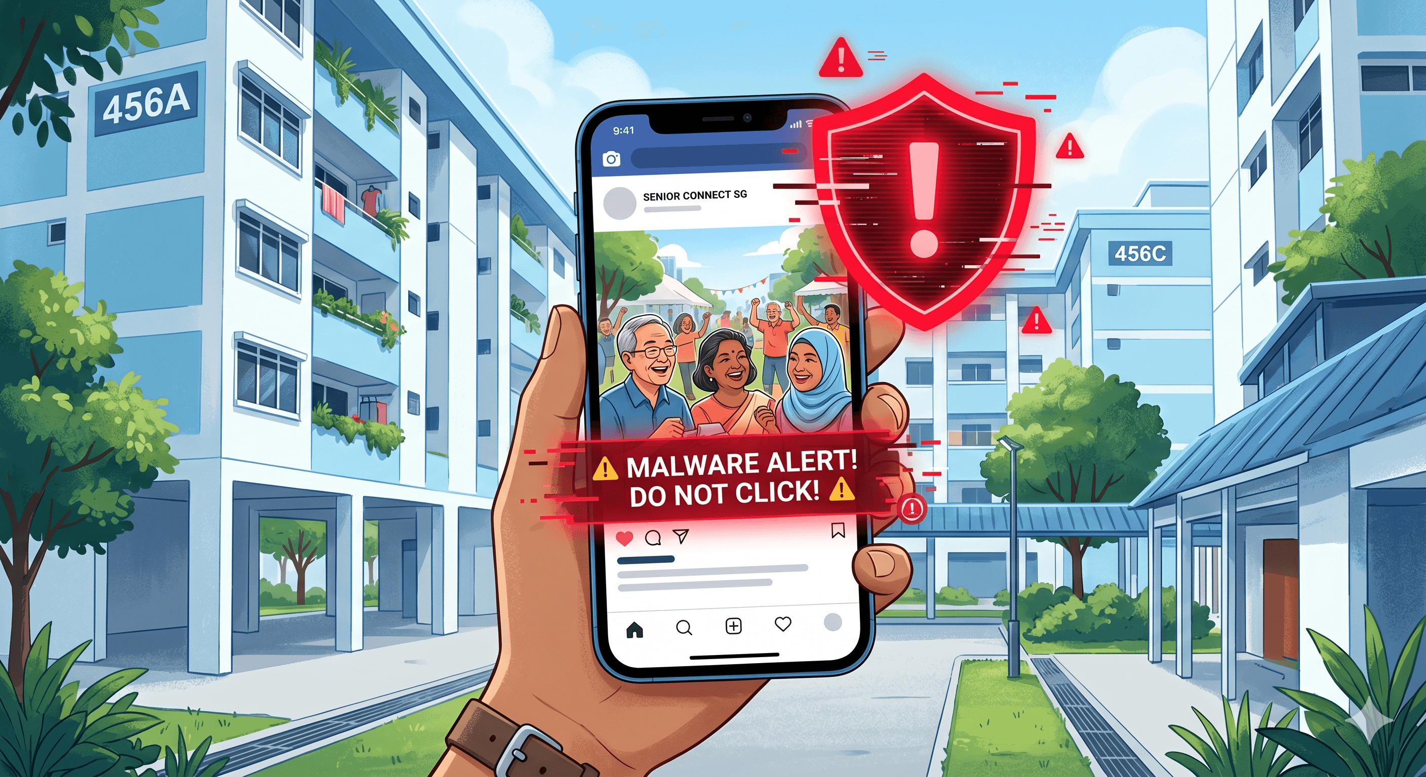 Retiree Group Scams on TikTok and Facebook: How Malware Deletes Singpass and Drains Bank Accounts