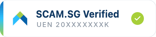 Scam.SG Verified badge, sample